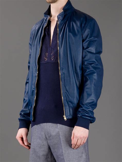 gucci blue suede|gucci leather jacket price.